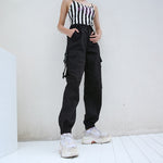Load image into Gallery viewer, Pants Cargo AllBlack - popxstore
