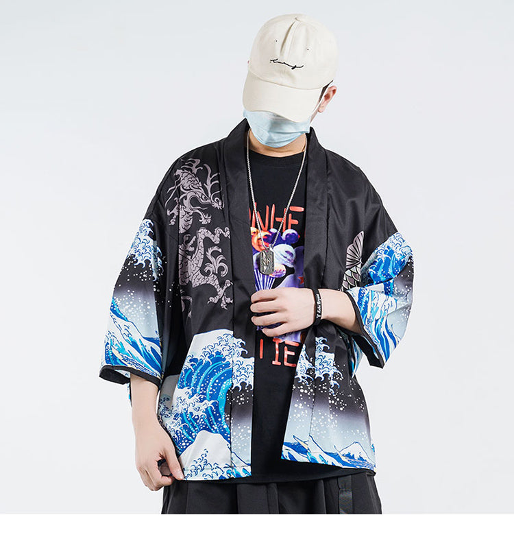 Shirt Kimono Wave - popxstore