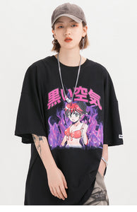 T-Shirt Purple Anime - popxstore