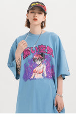 Load image into Gallery viewer, T-Shirt Purple Anime - popxstore
