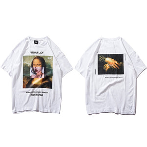 T-Shirt Funny Mona Lisa - popxstore