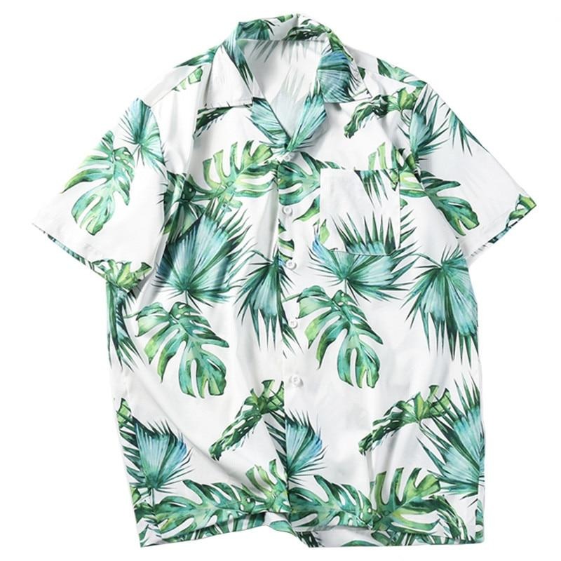 Beach Shirt Green Leaf - popxstore