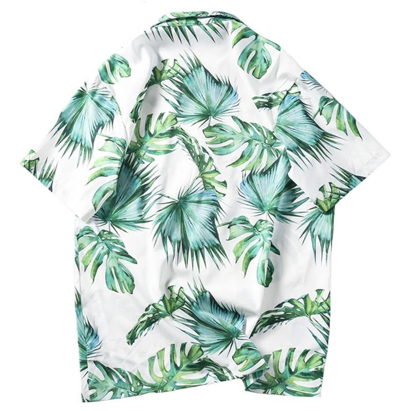 Beach Shirt Green Leaf - popxstore