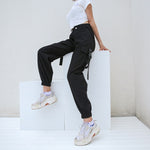 Load image into Gallery viewer, Pants Cargo AllBlack - popxstore
