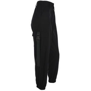Pants Cargo AllBlack - popxstore