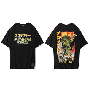 T-Shirt  Harajuku Cartoon Monster - popxstore