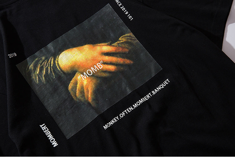 T-Shirt Funny Mona Lisa - popxstore