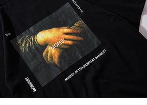 T-Shirt Funny Mona Lisa - popxstore