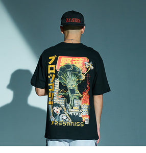 T-Shirt  Harajuku Cartoon Monster - popxstore